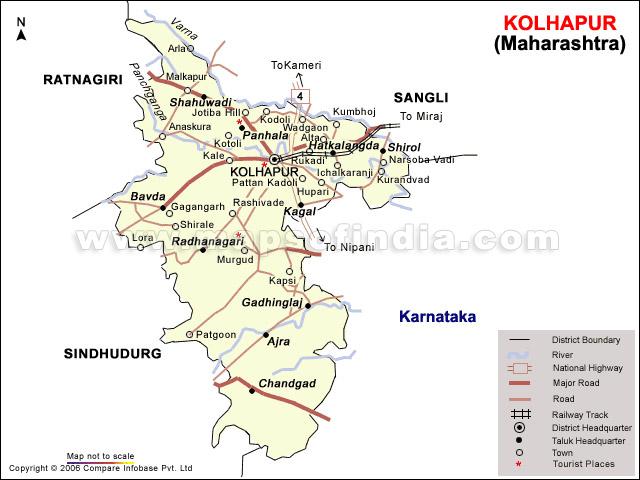 Kolhapur City Map Pdf Map Of The Kolhapur District